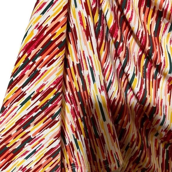 CHAUS New York Draped rouched blouse multi color sleeveless - Picture 2 of 4